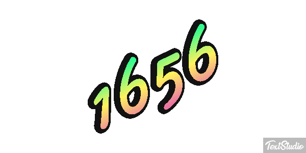 1656 Text effect