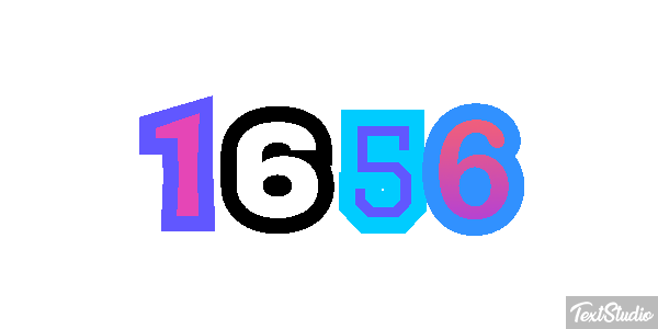 1656 Text effect