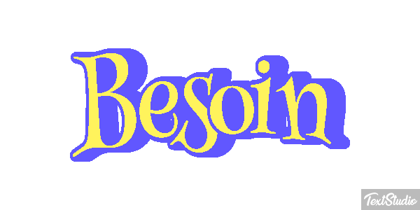Besoin Tekst effect