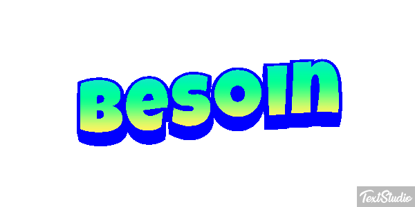 Besoin Tekst effect