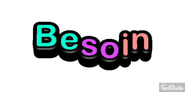 Besoin Tekst effect