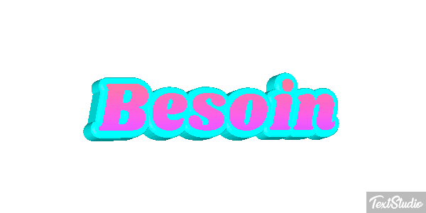 Besoin Tekst effect