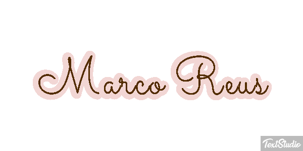Marco Reus Text effect