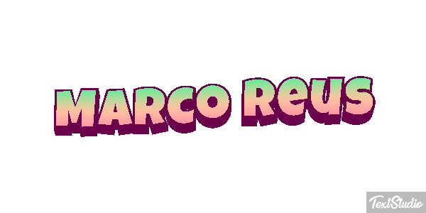Marco Reus Text effect