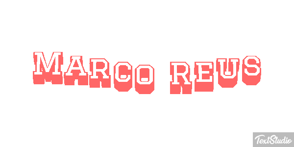 Marco Reus Text effect