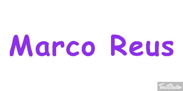 Marco Reus Text effect