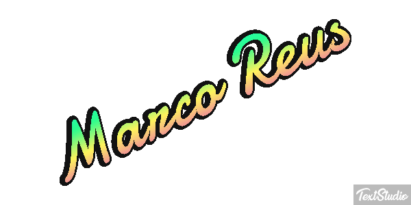 Marco Reus Text effect