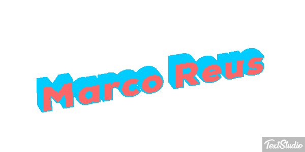 Marco Reus Text effect