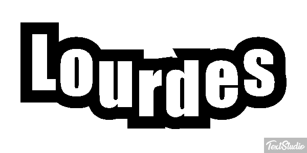 Lourdes Text effect