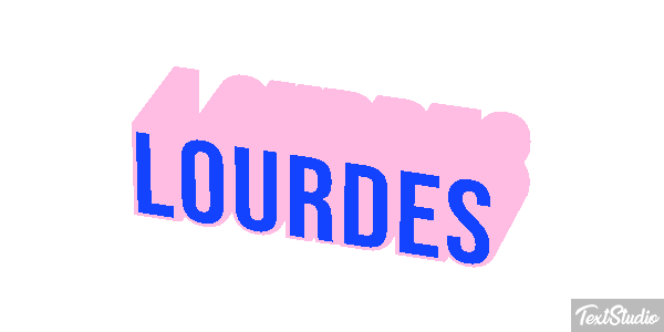 Lourdes Text effect