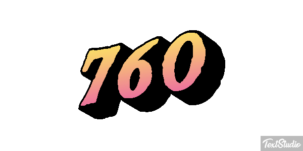 760 Efecto de texto