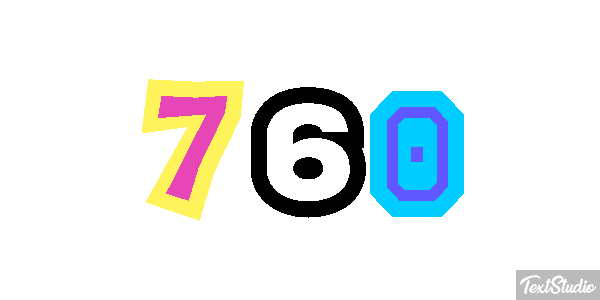 760 Efecto de texto