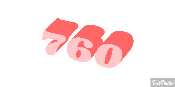 760 Efecto de texto