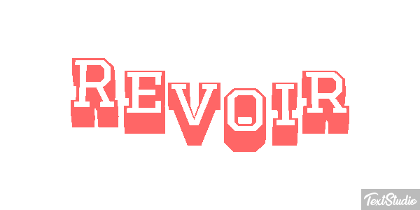 Revoir Effet de texte