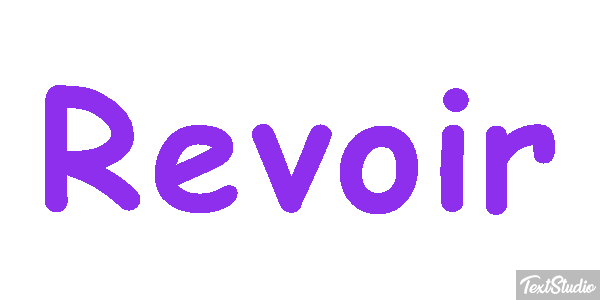 Revoir Effet de texte
