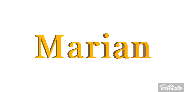 Marian Efecto de texto
