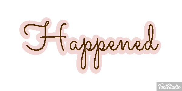Happened Text effect