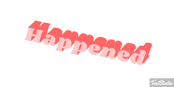 Happened Text effect