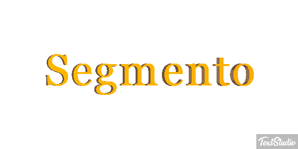 Segmento Text effect