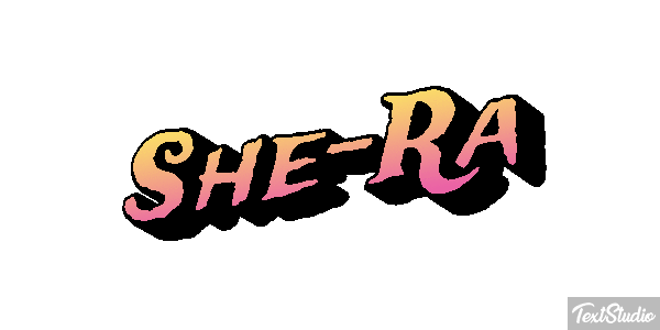 She-Ra Effet de texte