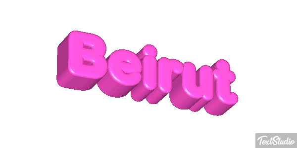 Beirut テキスト効果