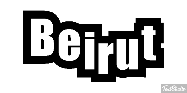 Beirut テキスト効果