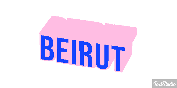 Beirut テキスト効果