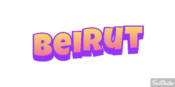 Beirut テキスト効果