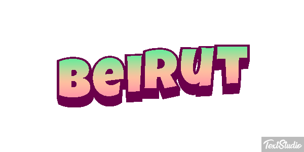 Beirut テキスト効果