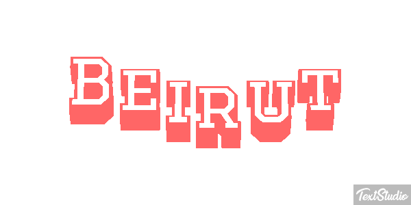 Beirut テキスト効果
