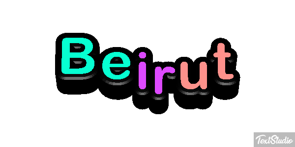 Beirut テキスト効果