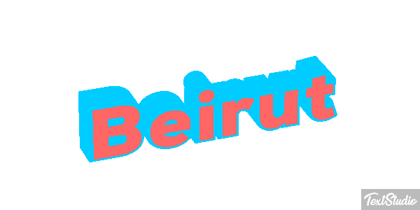 Beirut テキスト効果