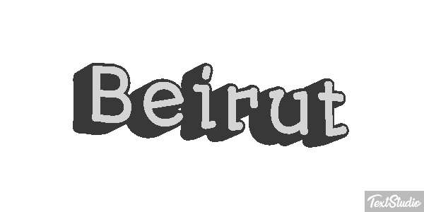 Beirut テキスト効果