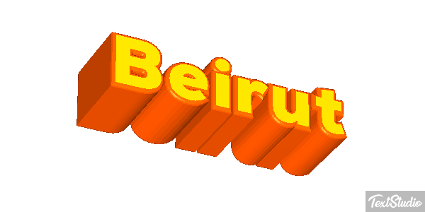 Beirut テキスト効果