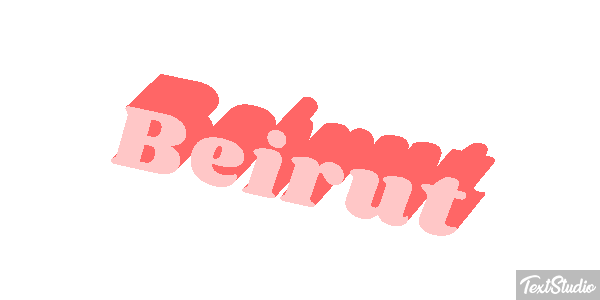 Beirut テキスト効果