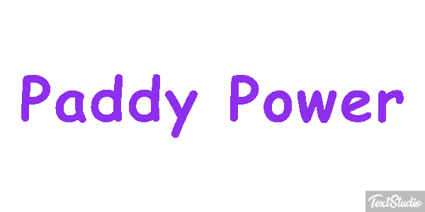 Paddy Power Effet de texte