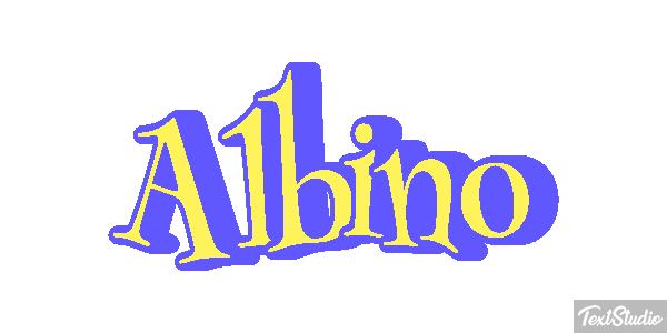 Albino Efeito do texto