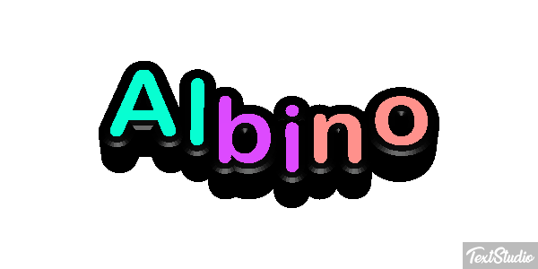 Albino Efeito do texto