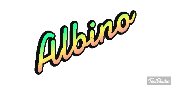 Albino Efeito do texto