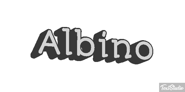 Albino Efeito do texto