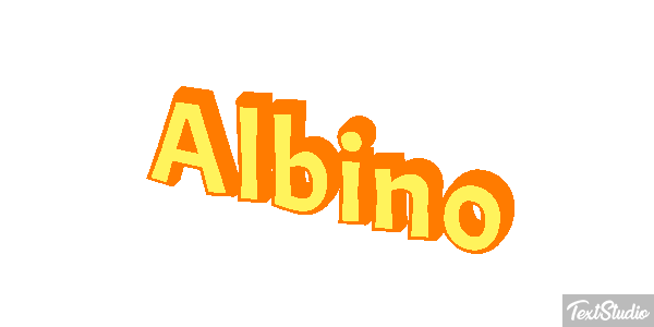 Albino Efeito do texto