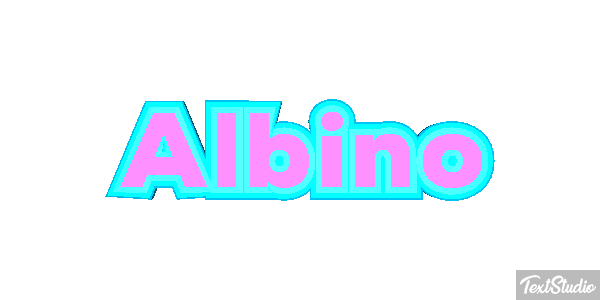 Albino Efeito do texto