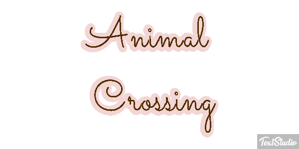 Animal Crossing Efekt tekstowy