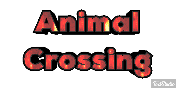 Animal Crossing Efekt tekstowy