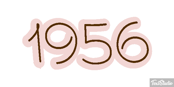 1956 Text effect