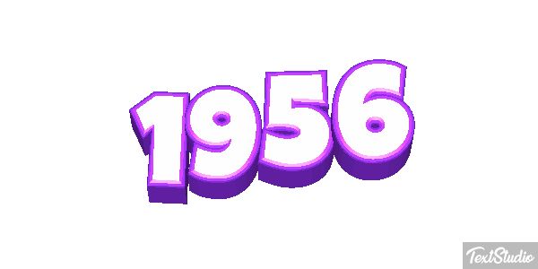 1956 Text effect