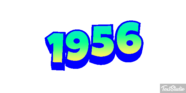 1956 Text effect