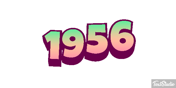 1956 Text effect