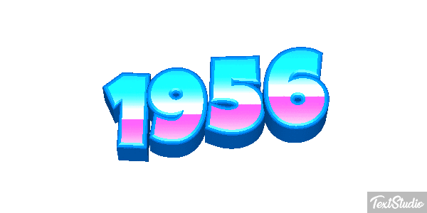 1956 Text effect