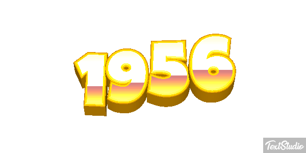 1956 Text effect